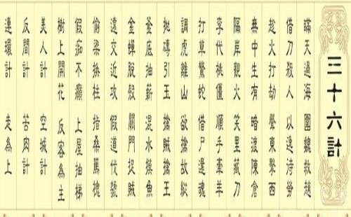 我国古代兵家计谋里的36计在现实生活中有哪些应用？